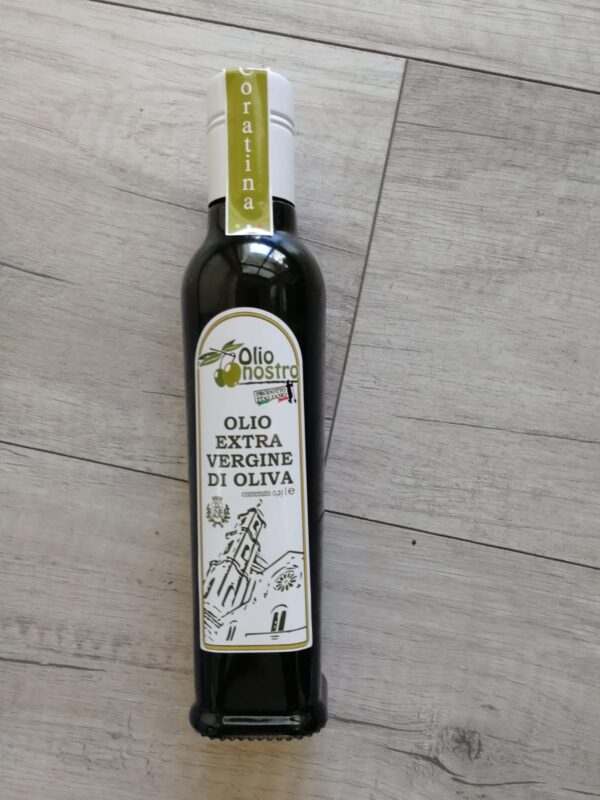 Bottiglia Olio Extra Vergine di Oliva "Coratina" da 0,250 litri