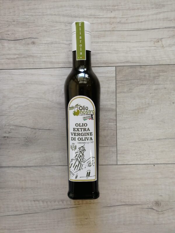 Bottiglia Olio Extra Vergine di Oliva "Ogliarola" da 0,500 litri